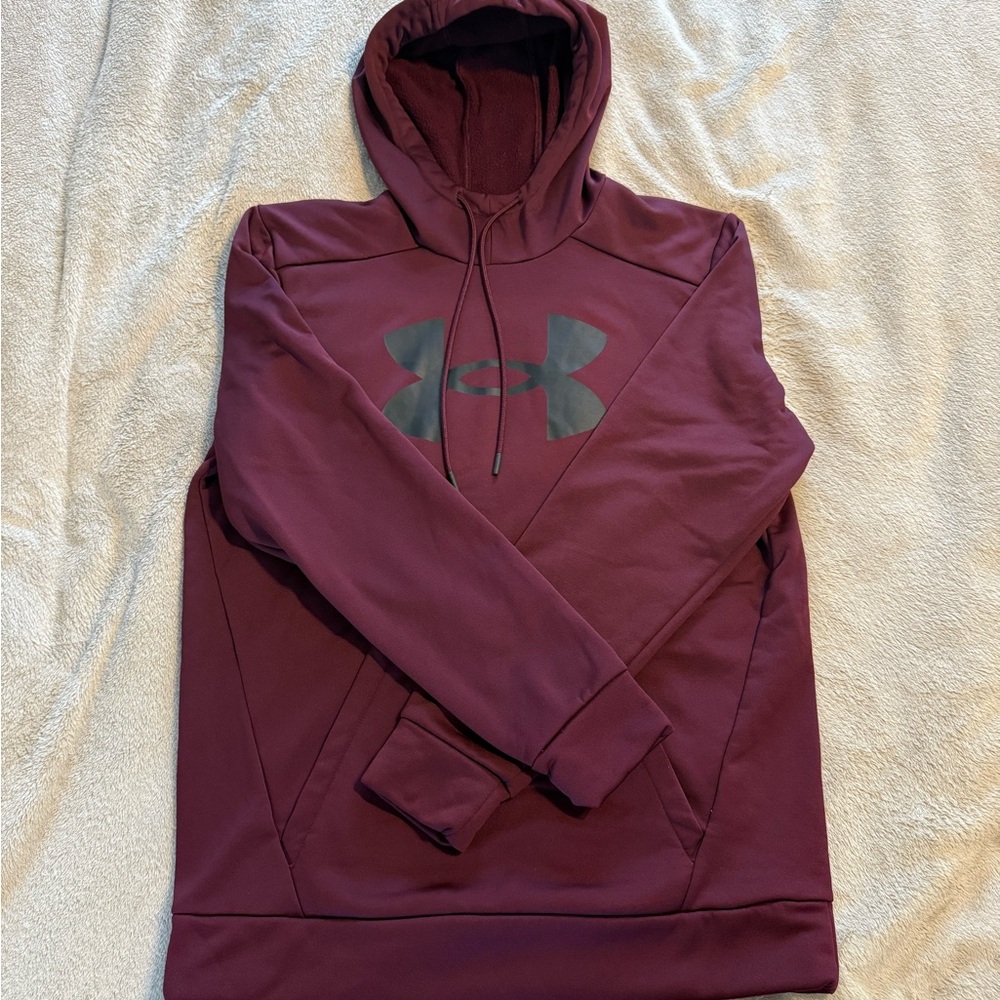 NWOT Under Armour Men's Small Maroon Pullover Hoodie